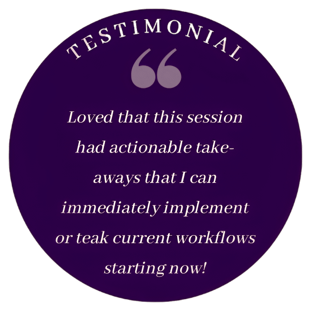 Testimonial from Jamie's productivity keynote