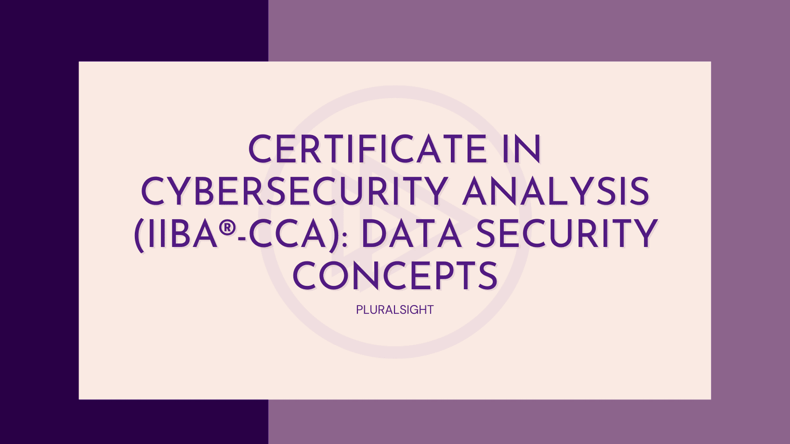 Certificate in Cybersecurity Analysis (IIBA®-CCA): Data Security Concepts